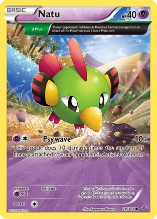 Natu (28 Delta) 28/108 - XY Roaring Skies Reverse Holofoil