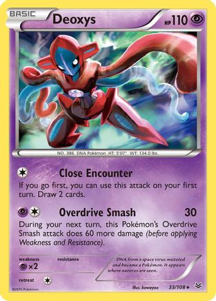 Deoxys 33/108 - XY Roaring Skies