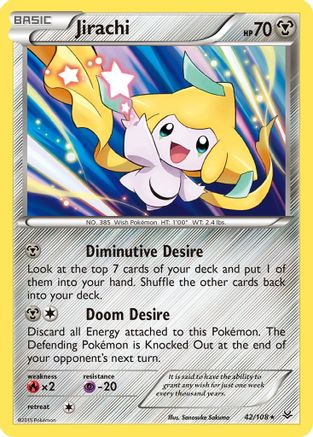 Jirachi 42/108 - XY Roaring Skies Holofoil