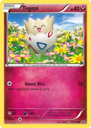 Togepi 43/108 - XY Roaring Skies Reverse Holofoil
