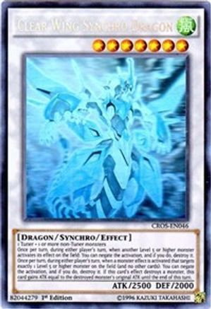 Clear Wing Synchro Dragon (Ghost Rare) (CROS-EN046) - Crossed Souls Unlimited