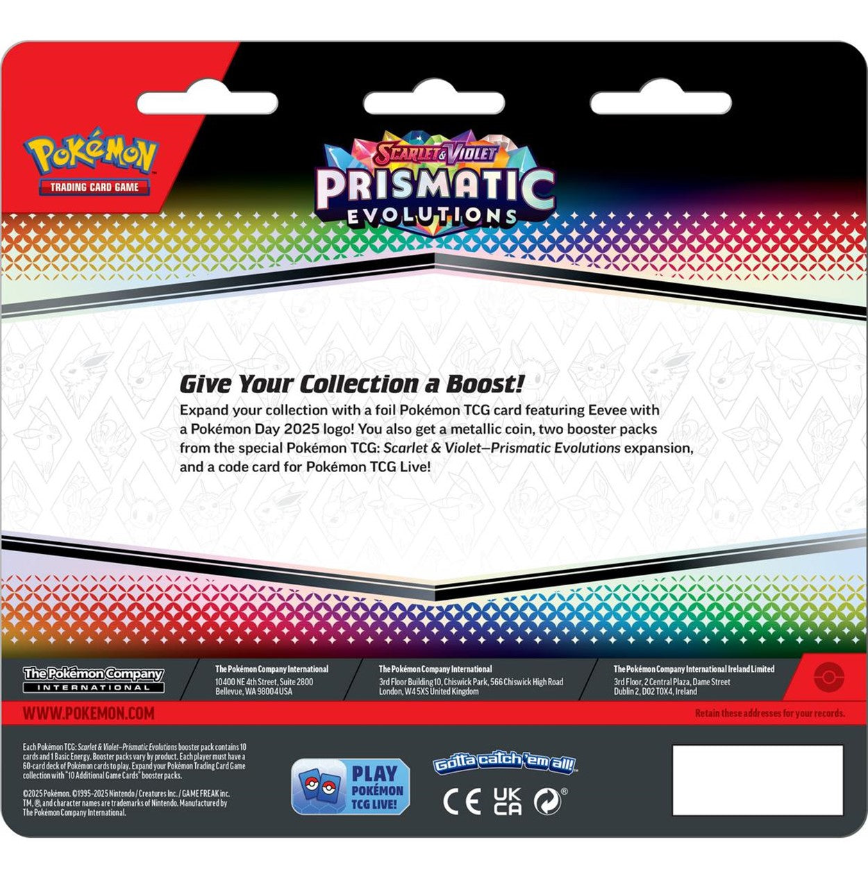Pokémon TCG - Scarlet & Violet - Prismatic Evolutions - 2 Packs Blister