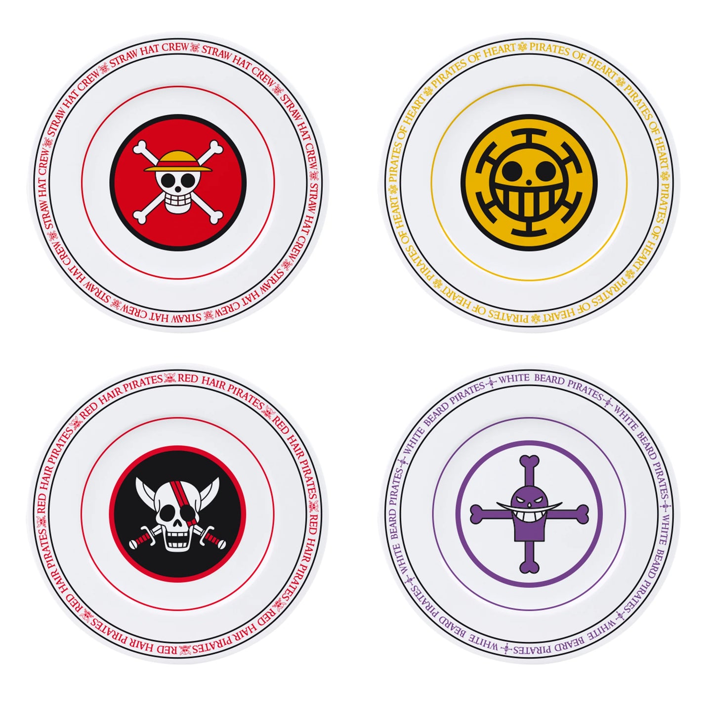 One Piece Plates (4pc)