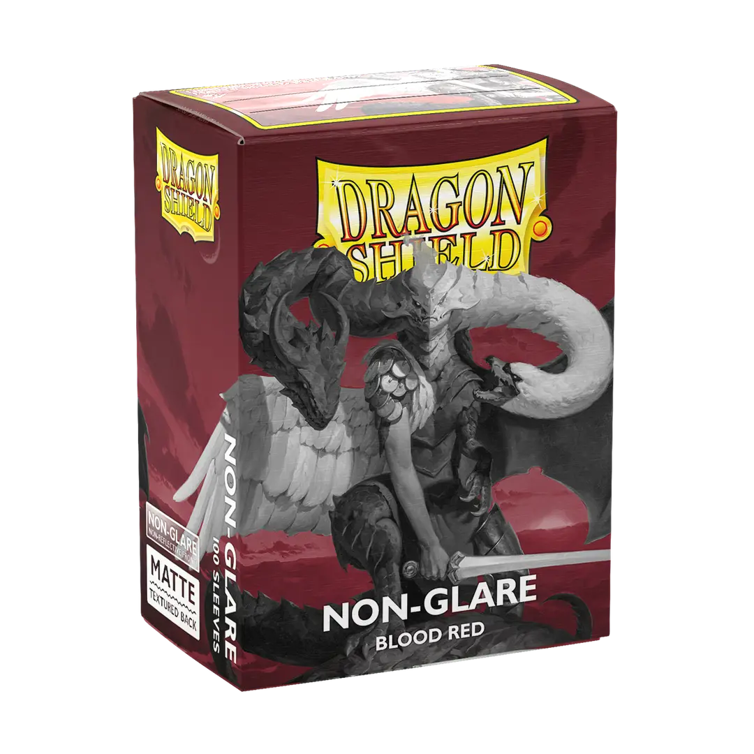 Dragon Shield Sleeves - Matte Standard (Blood Red Non-Glare)