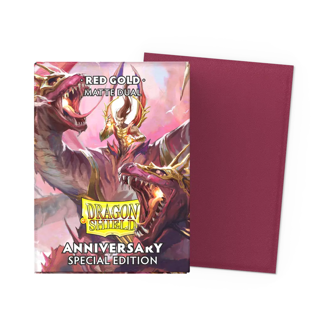 Dragon Shield Sleeves - Matte Dual Standard (Red Gold)