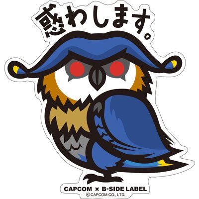 Capcom Monster Hunter - Cohoot Small Sticker (B-SIDE LABEL)