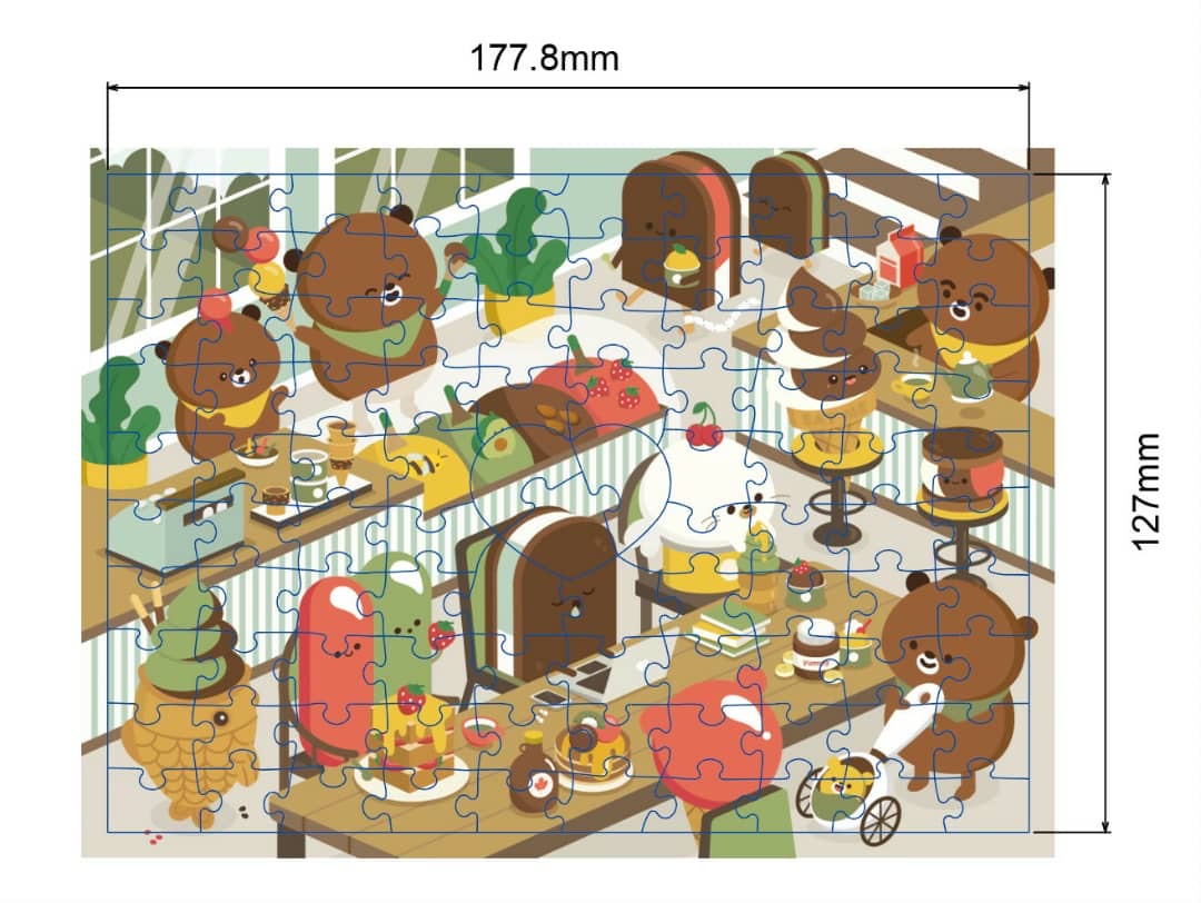 99 pieces Just Dessert Jigsaw Puzzle