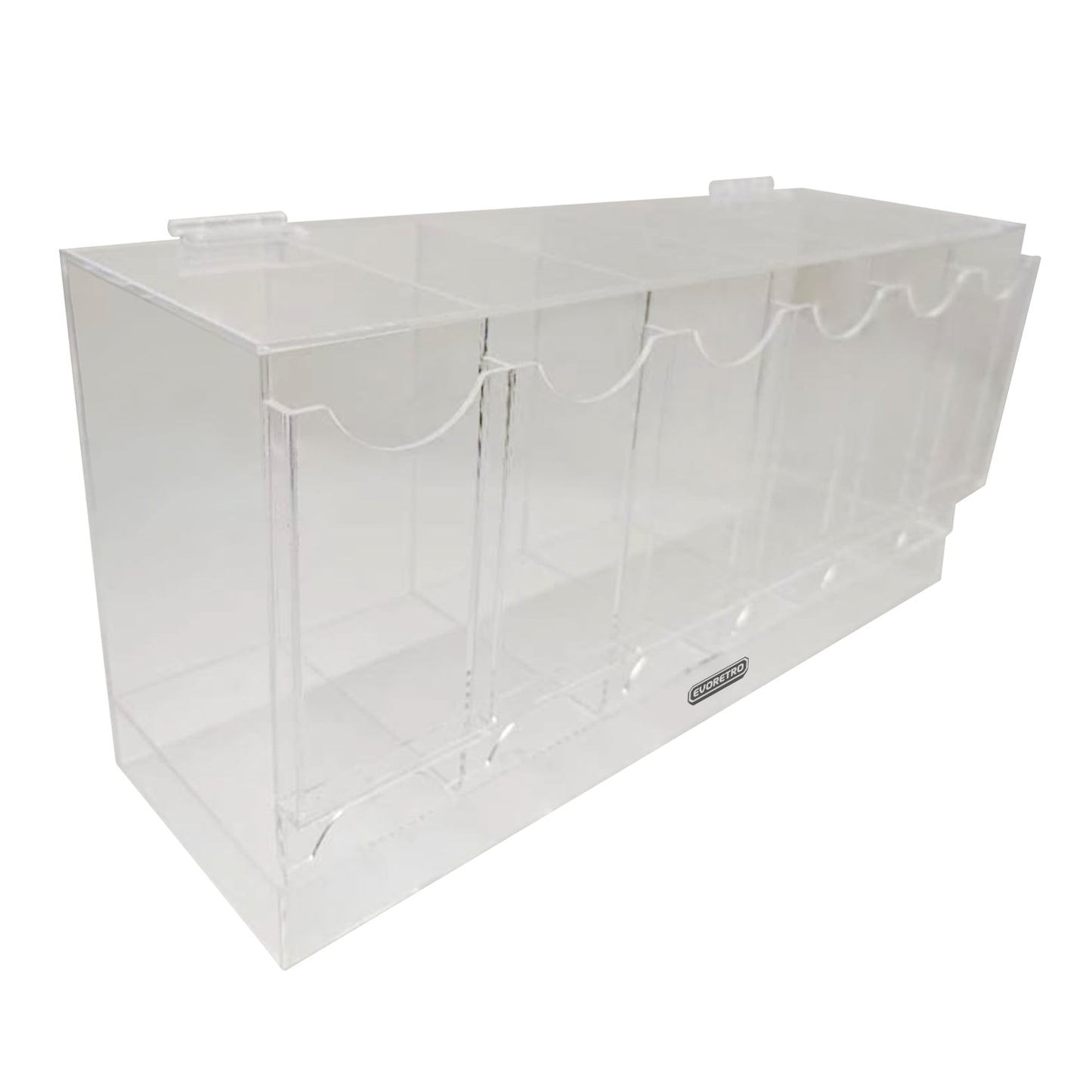 EVORETRO Acrylic Display Stand for Booster DispenserPacks – Retail Counter Unit with Top Shelf (Online Only)