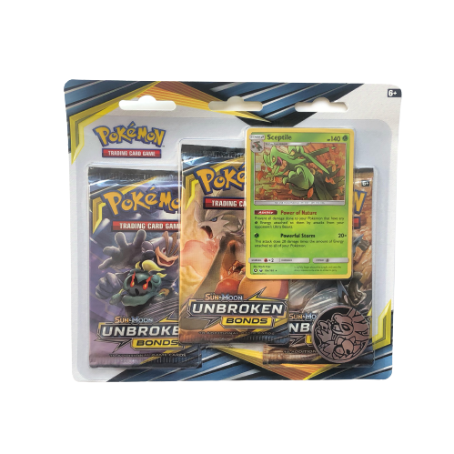 Pokémon - Sun & Moon - Unbroken Bonds - 3 Packs Blister (Sceptile)