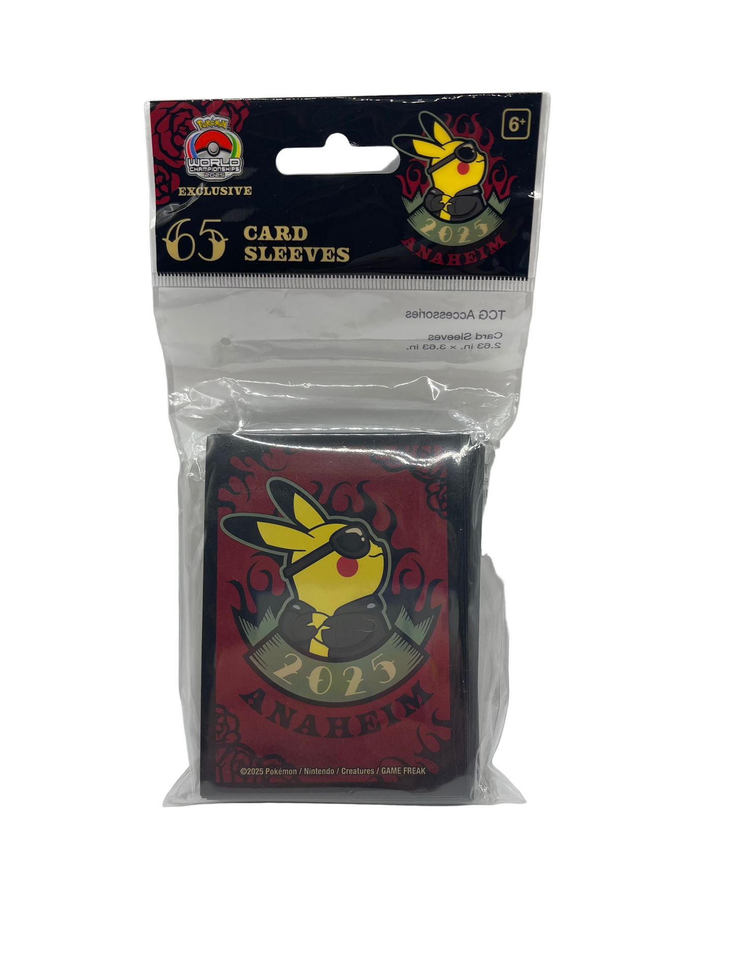 2025 Worlds PIKACHU CARD SLEEVES-ROCKABILLY