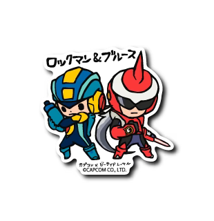 Mega Man - Mega Man & Proto Man Small Sticker (B-SIDE LABEL)