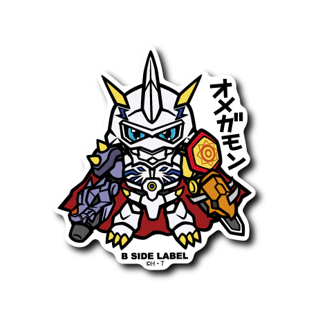 Digimon - Omegamon Small Sticker (B-SIDE LABEL)