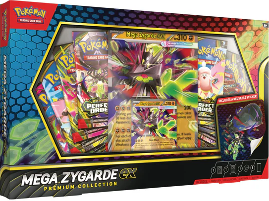 Pokémon TCG - Mega Evolution - Mega Zygarde ex Premium Collection Sealed Case of 6