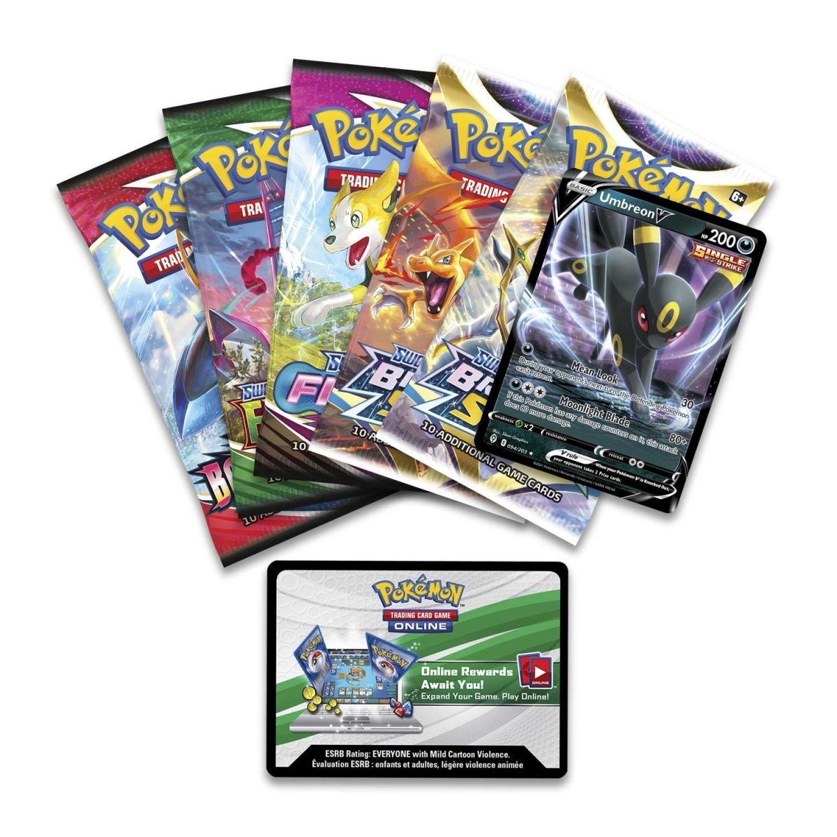 Pokémon TCG - Sword & Shield - Pokemon V Heroes Tin (Umbreon V)