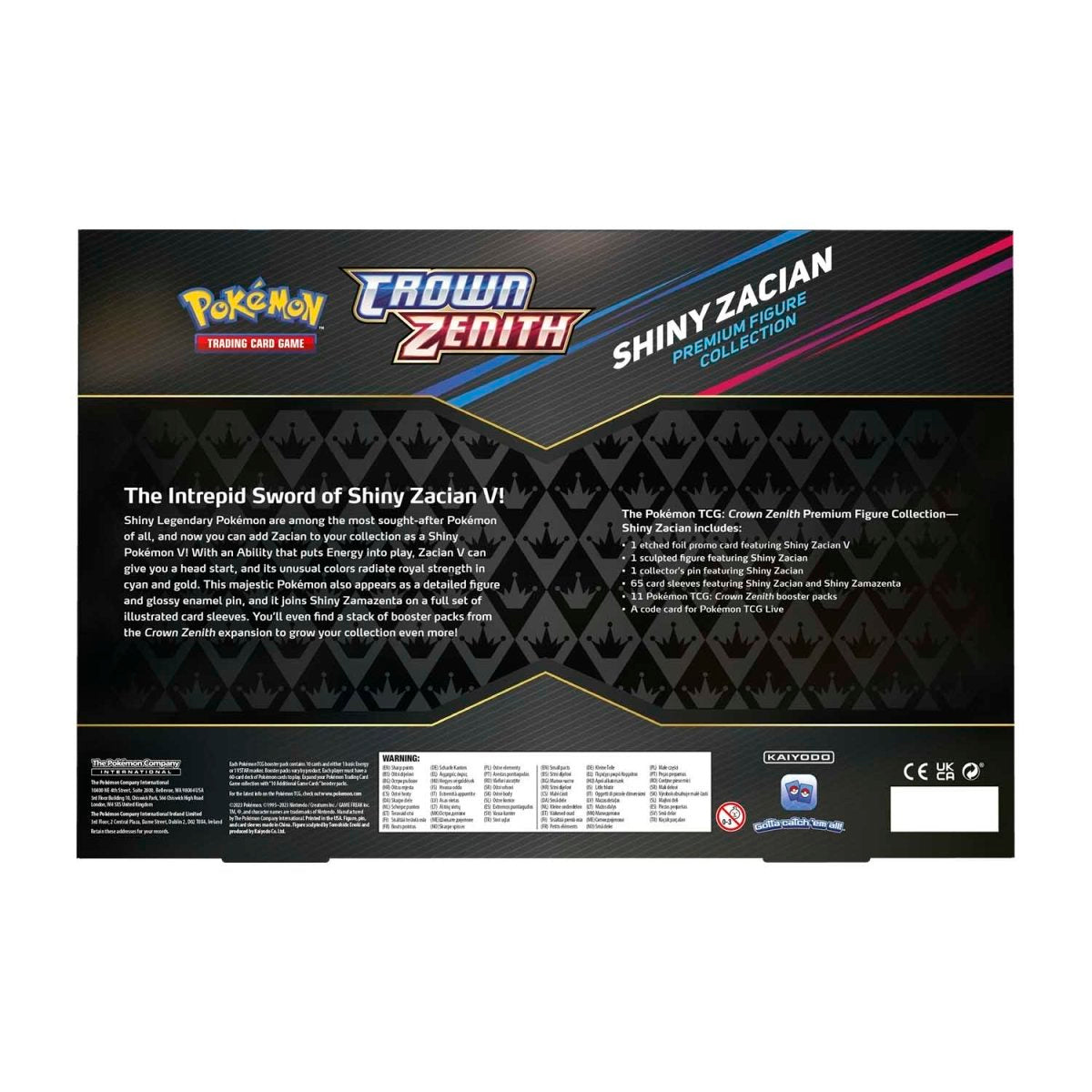 Pokémon TCG - Sword & Shield - Crown Zenith - Premium Collection Box (Zacian V)