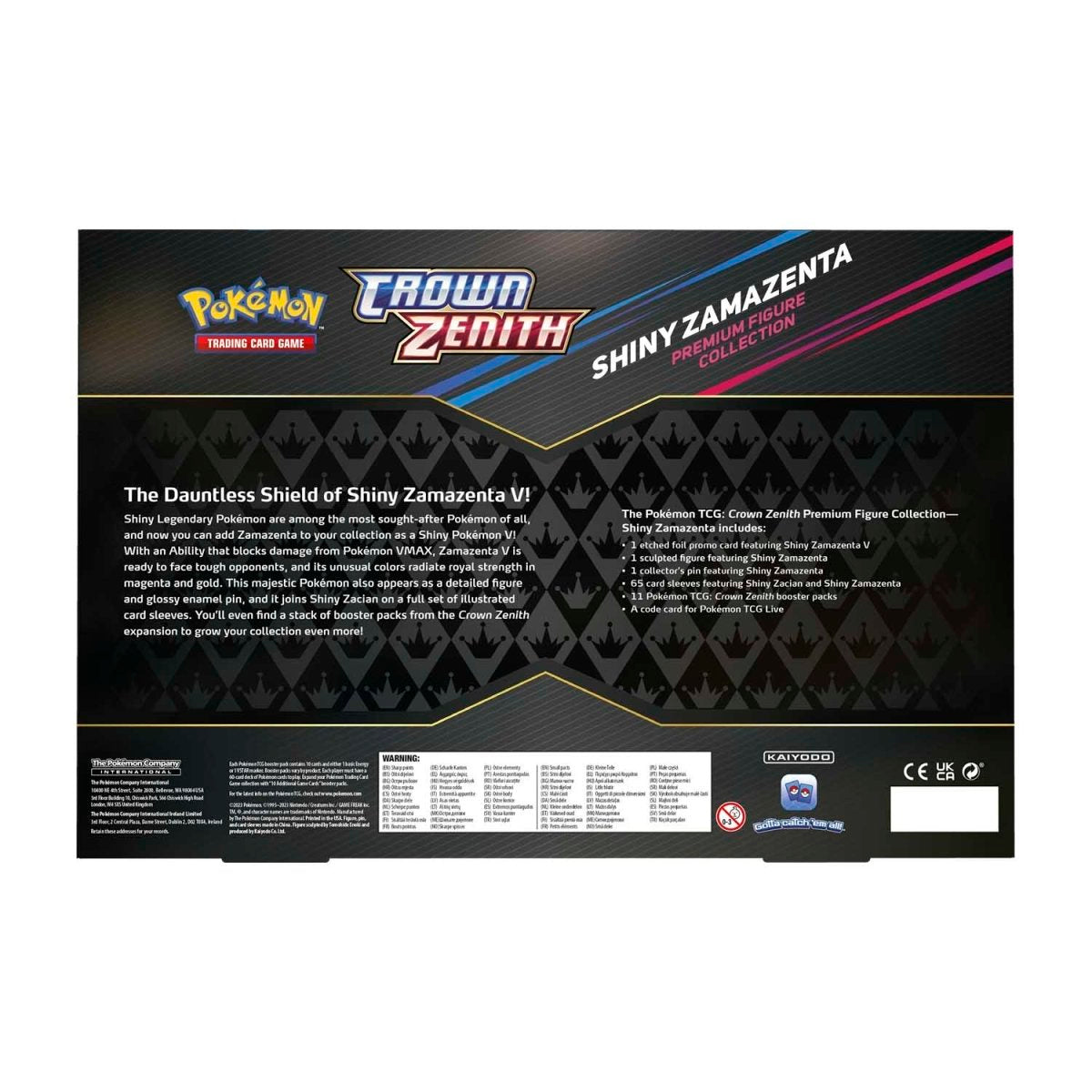 Pokémon TCG - Sword & Shield - Crown Zenith - Premium Collection Box (Zamazenta V)