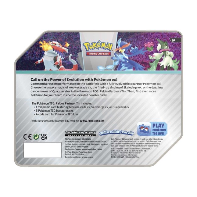 Pokémon TCG - Scarlet & Violet - Paldea Partner Tins