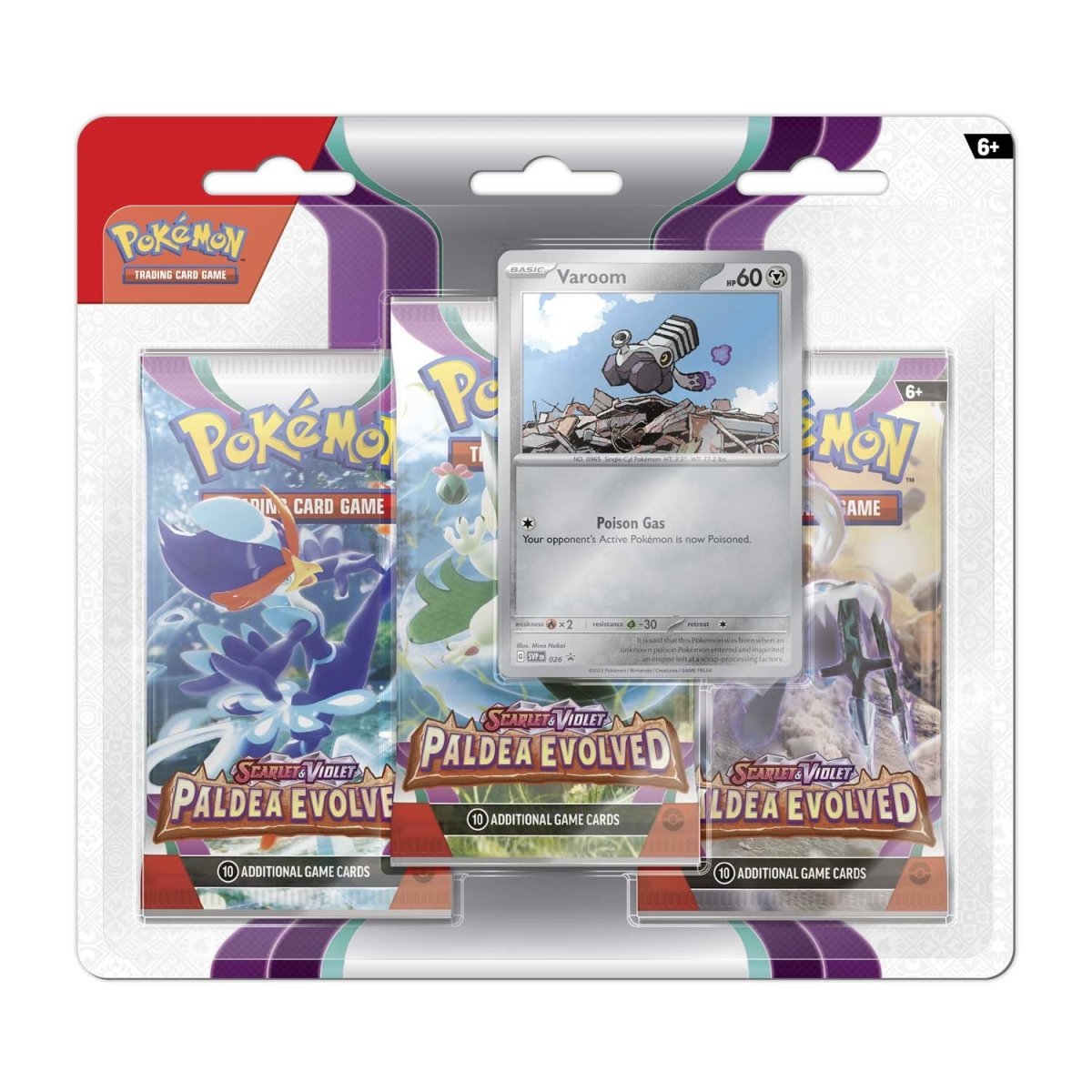Paldea Evolved 3 Pack Checklane (Varoom)