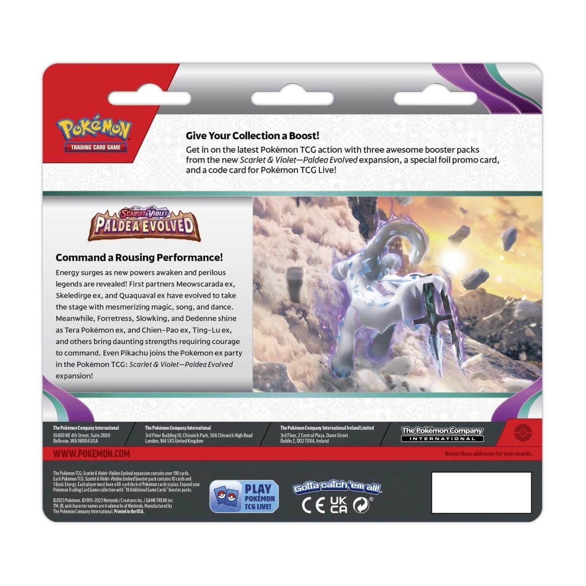 Paldea Evolved 3 Pack Checklane (Varoom)
