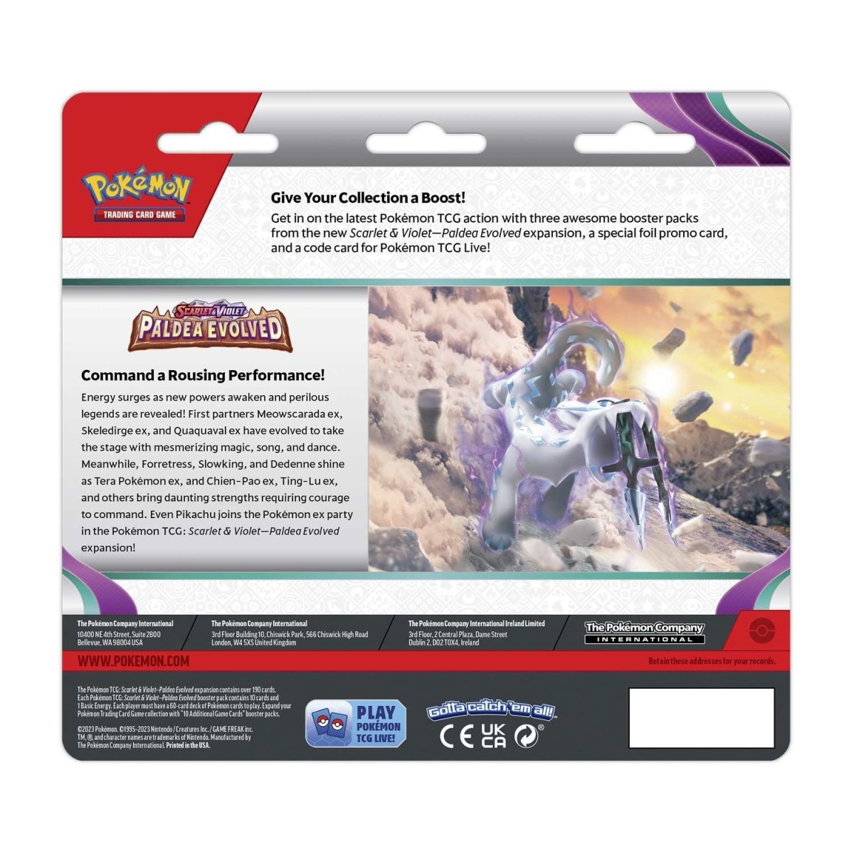 Paldea Evolved 3 Pack Checklane (Tinkatink)