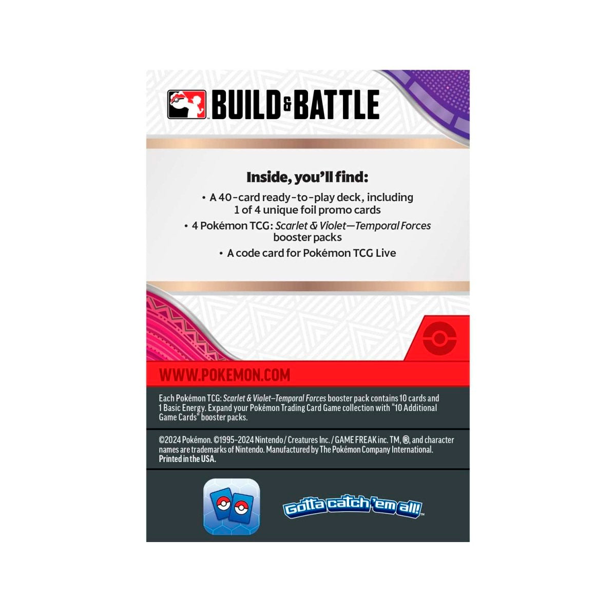 Pokémon TCG - Scarlet & Violet - Temporal Forces - Build and Battle Kit