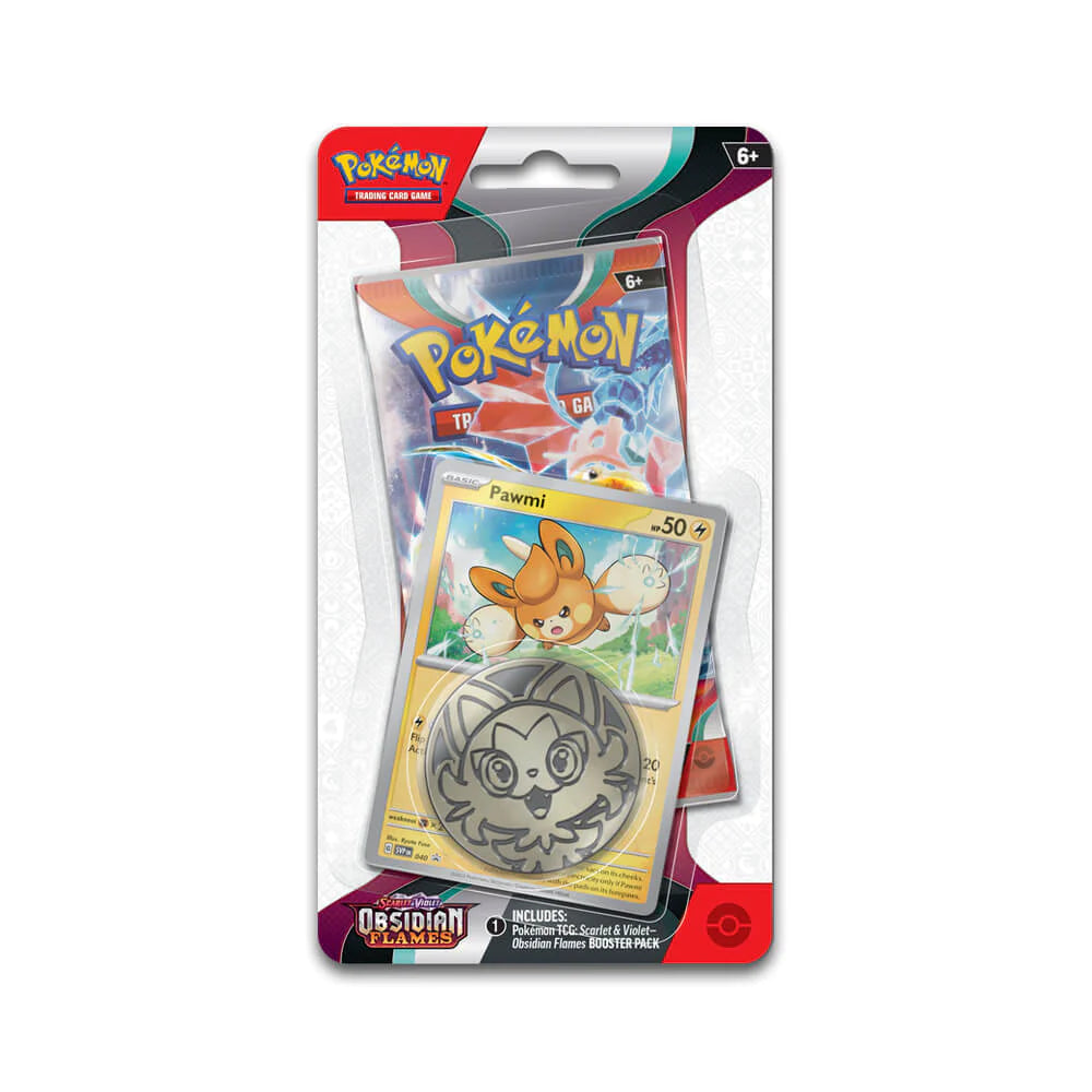 Scarlet & Violet Obsidian Flames Checklane Blister & Pawmi Promo Card