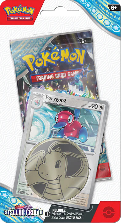 Pokémon - Scarlet & Violet - Stellar Crown - Checklane Blister Pack (Horsea/Porygon 2)