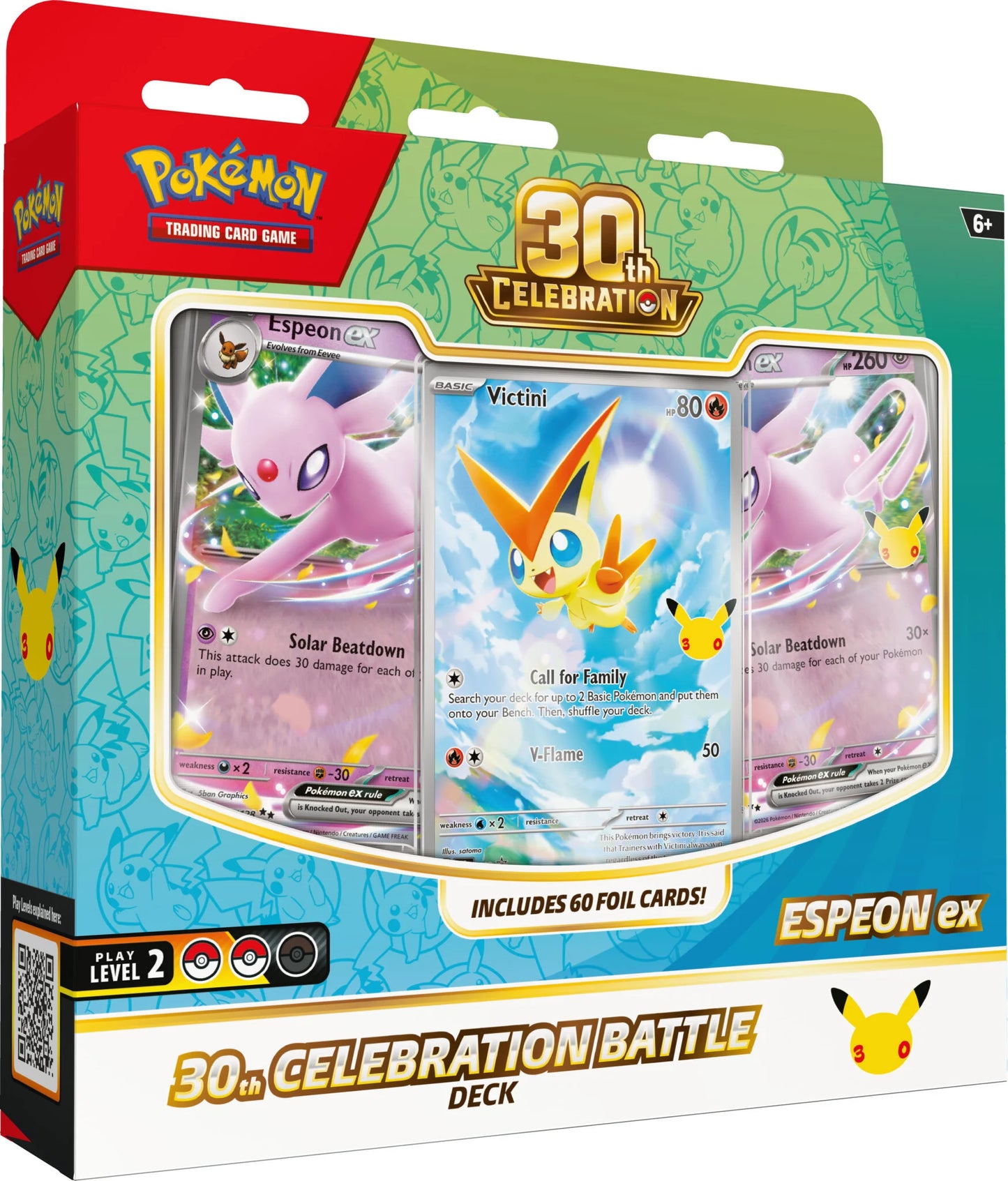 Pokémon TCG - 30th Celebration - Espeon ex Battle Deck (Pre-Order Oct 30 2026)