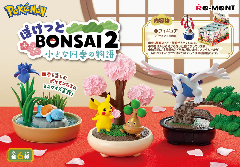 Pokemon Bonsai 2 (1 Random Box) (Re-ment Blind Box)