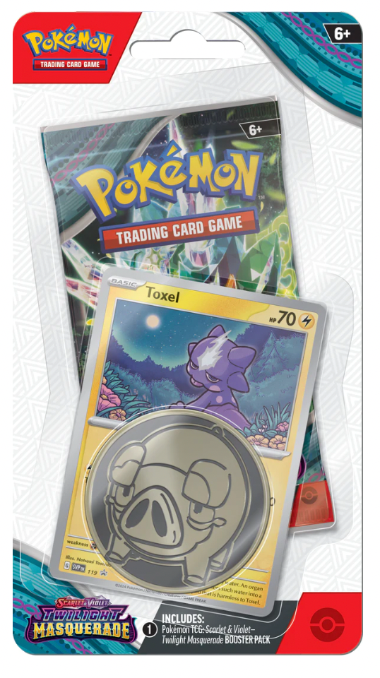 Pokémon TCG - Scarlet & Violet - Twilight Masquerade - Checklane Blister Pack (Toxel)