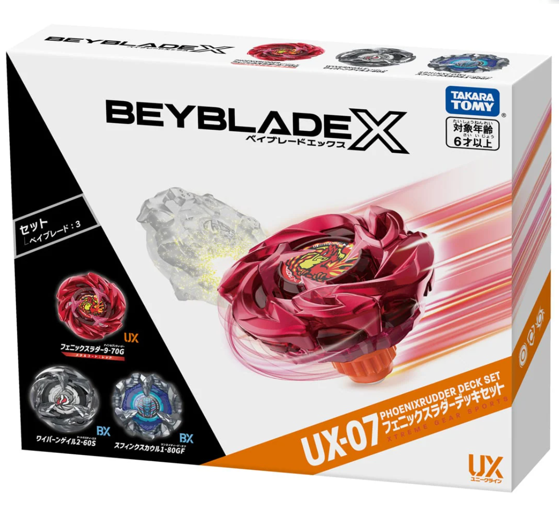Beyblade X UX-07 Phoenix Ladder Deck Set