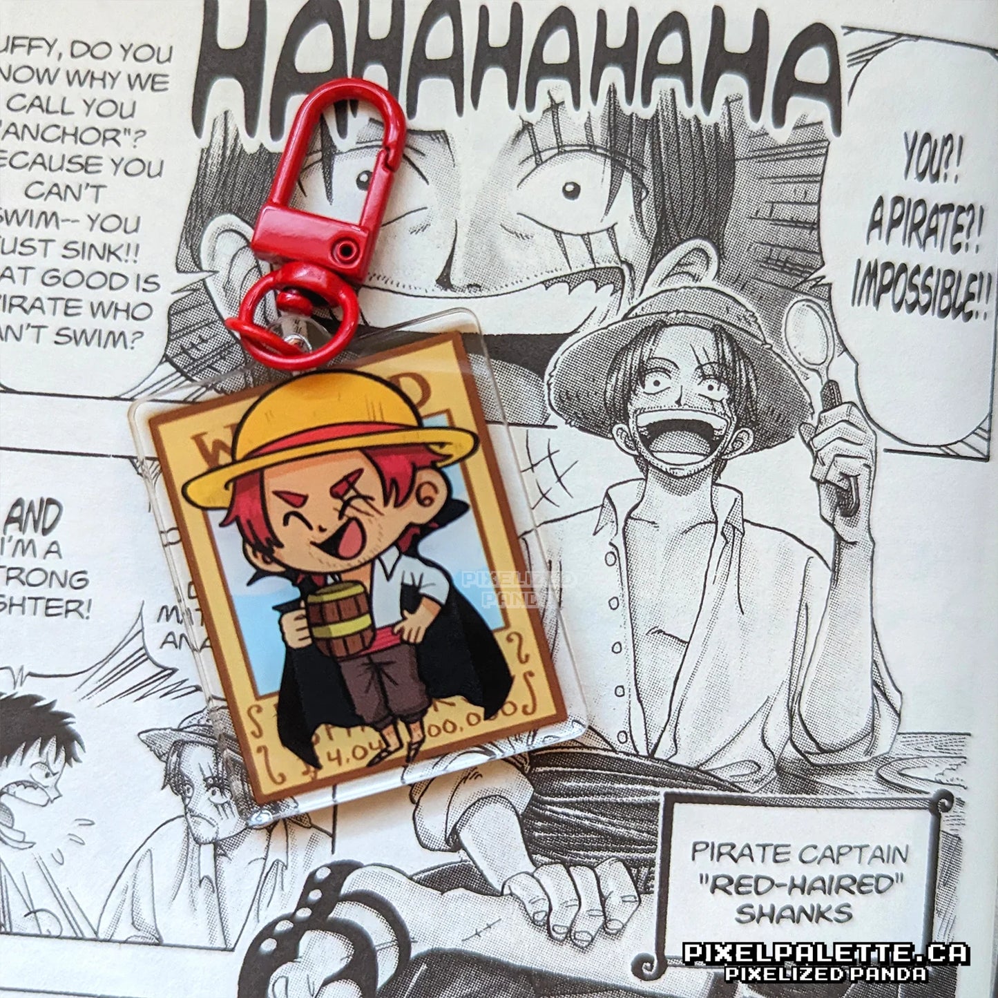 Shanks Acrylic Keychain (Pixelized Panda)
