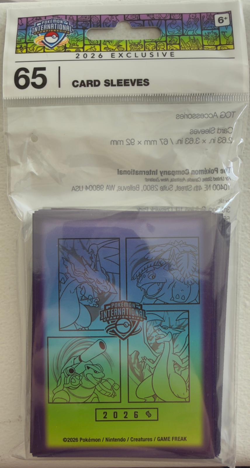 Pokémon - International Championship (ICs) 2026 Exclusive - Mega Evolution Sleeves