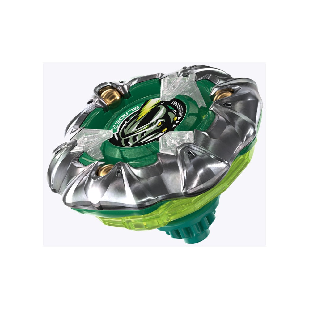 Takara Tomy Beyblade X UX-10 Customize Set U — Beyblade angled view