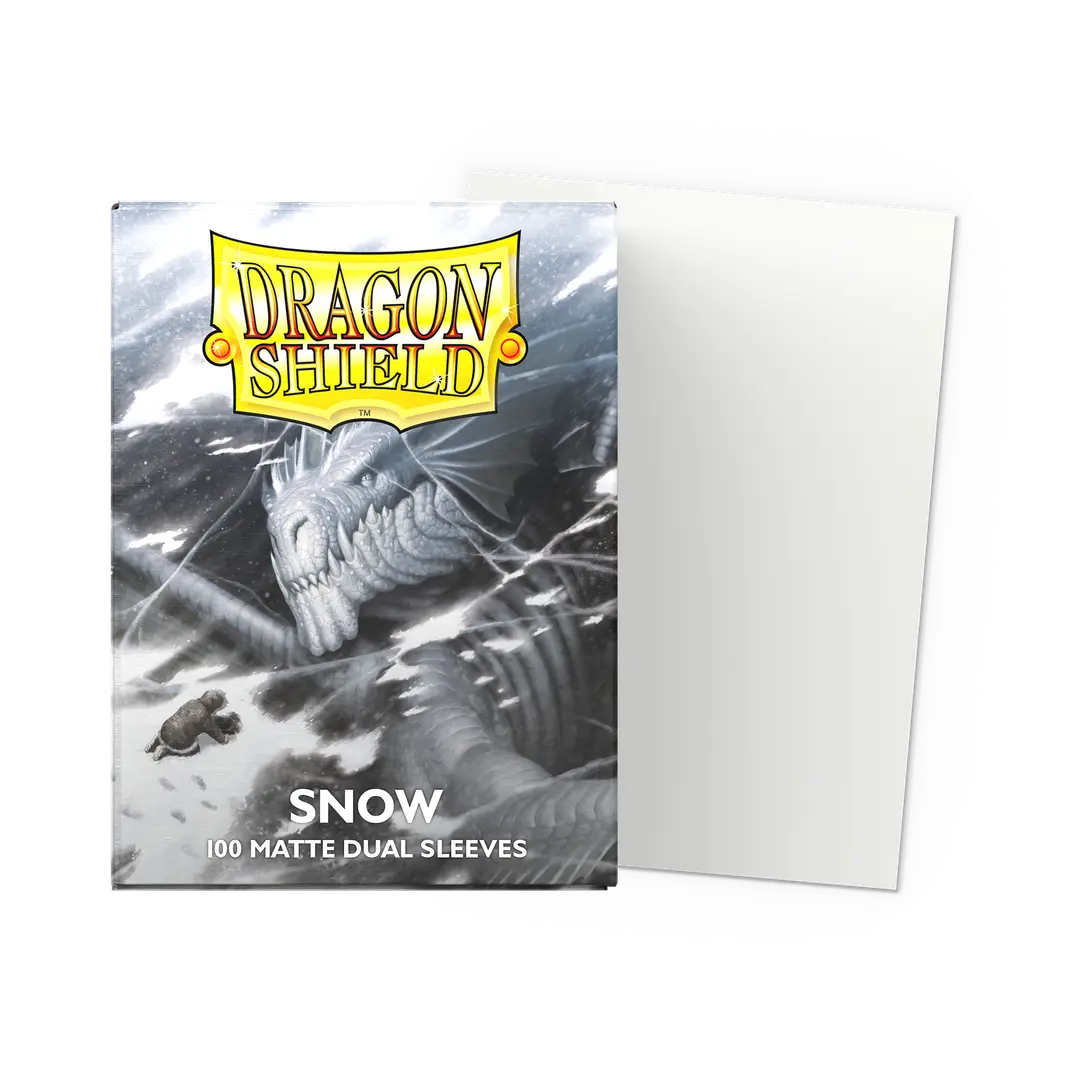 Dragon Shield Sleeves - Matte Dual Standard (Snow)