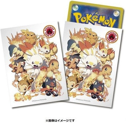 Pokémon Center Japan Official Sleeves: Starter Fire Pokemon Sleeves
