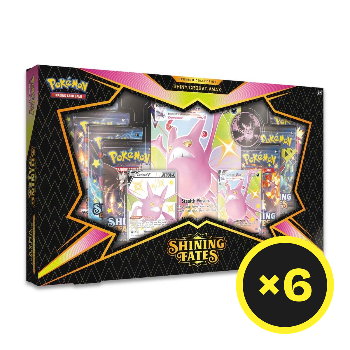 Pokémon TCG - Sword & Shield - Shining Fates - Shiny Crobat Vmax Premium Collection Box