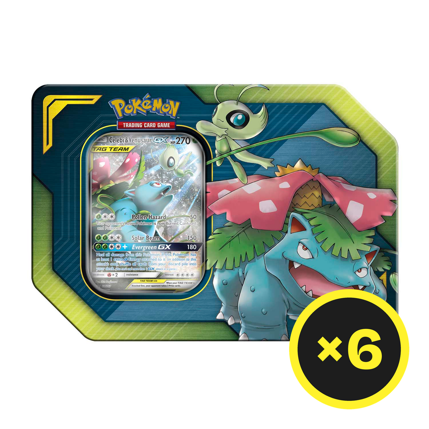 Pokémon TCG - Sun & Moon - Tag Team Tin (Celebi & Venusaur GX)