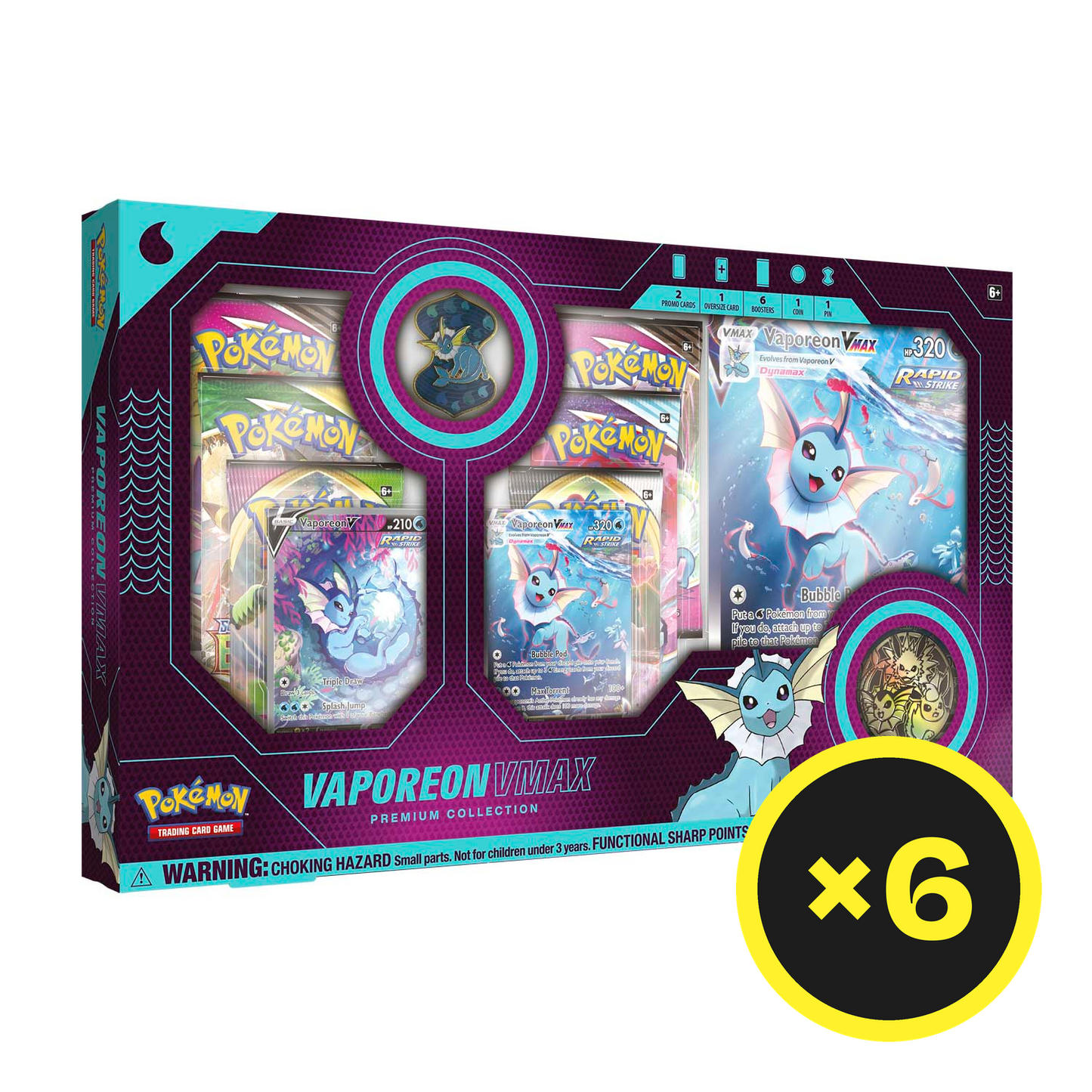 Pokémon TCG - Sword & Shield - Vaporeon Vmax Premium Collection