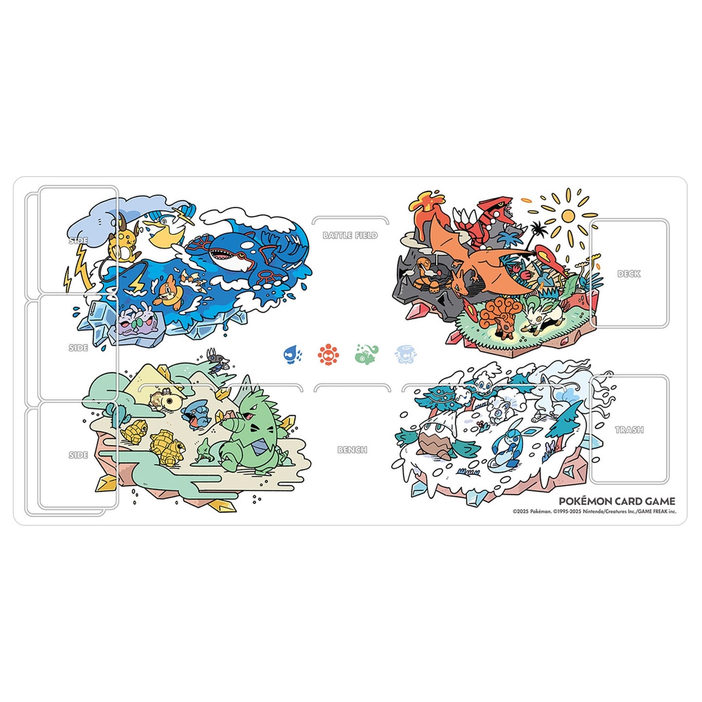 Pokémon Center Japan Official Playmat: the Weather Team Playmat
