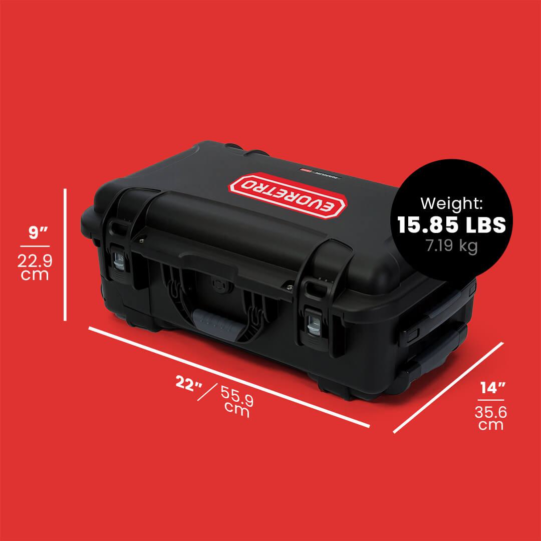 EVORETRO Waterproof Wheeled Card Case - Holds 160 Graded Slabs (Online Only)