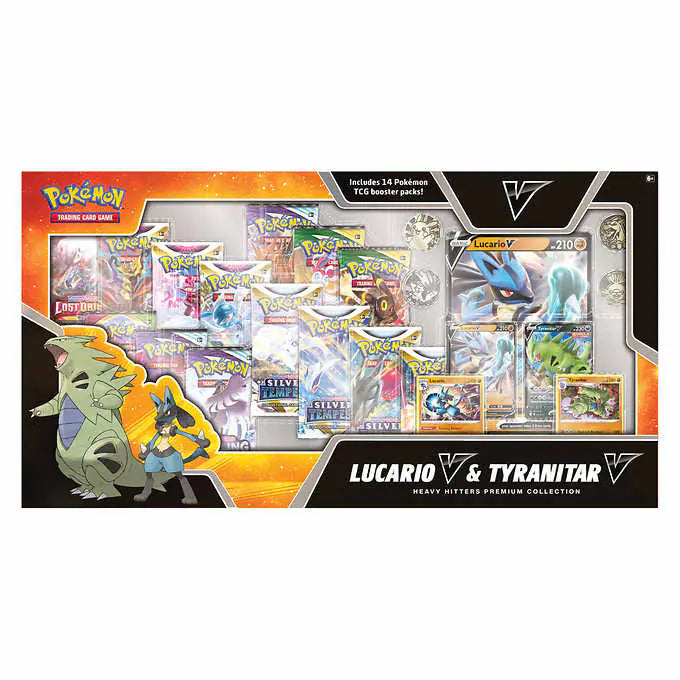 Pokémon TCG - Sword & Shield - Lucario V & Tyranitar V Heavy Hitters Premium Collection