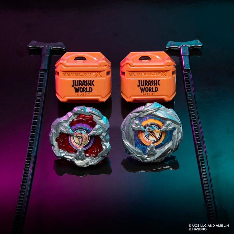 (Hasbro) Beyblade X - Jurassic World Spinosaurus vs. Quetzalcoatlus Multipack
