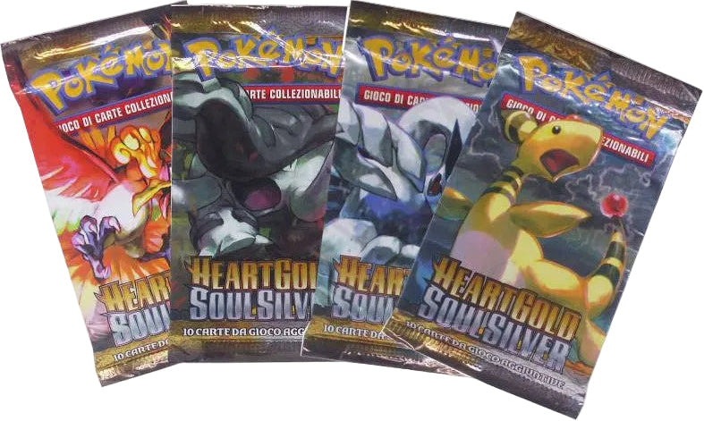 Pokémon TCG - HeartGold SoulSilver - Booster Pack Art Set (4 Packs)