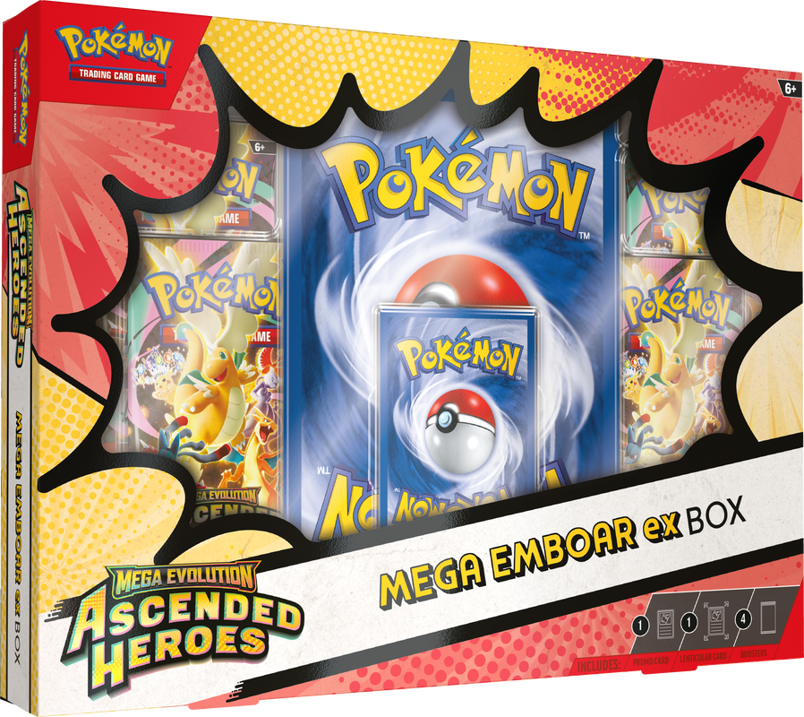 Pokémon TCG - Mega Evolution - Ascended Heroes - Sealed Case of 6 Mega EX Box