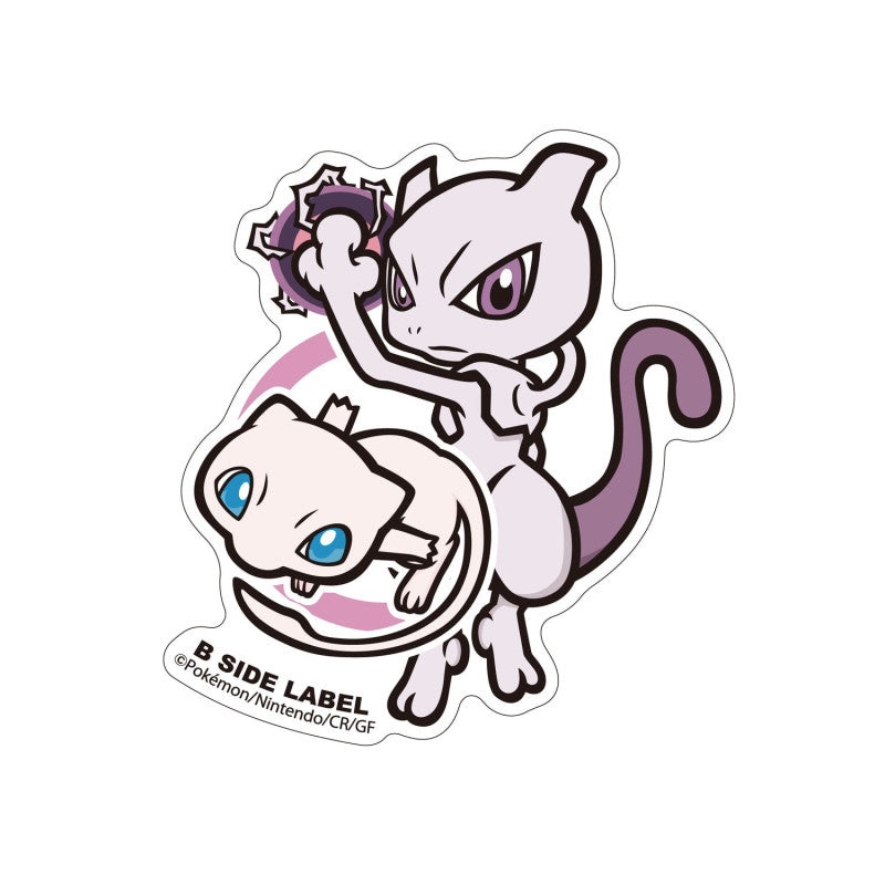 Pokémon - Mew & Mewtwo Small Sticker (B-SIDE LABEL)