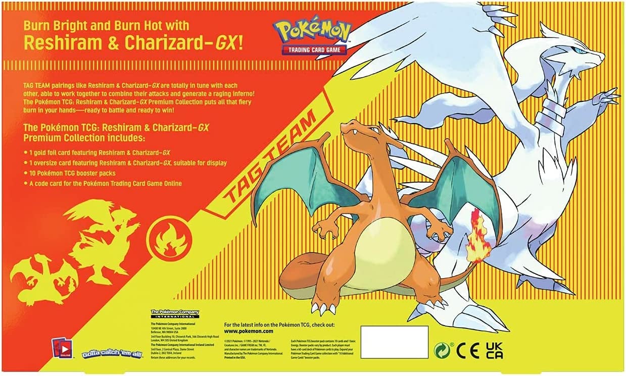 Charizard And Reshiram Gx Premium Collection (Gold)