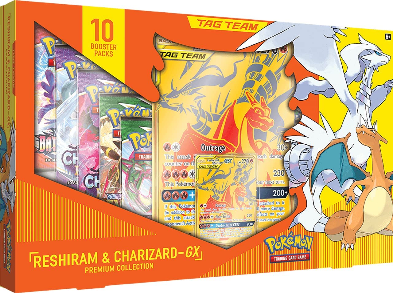 Charizard And Reshiram Gx Premium Collection (Gold)