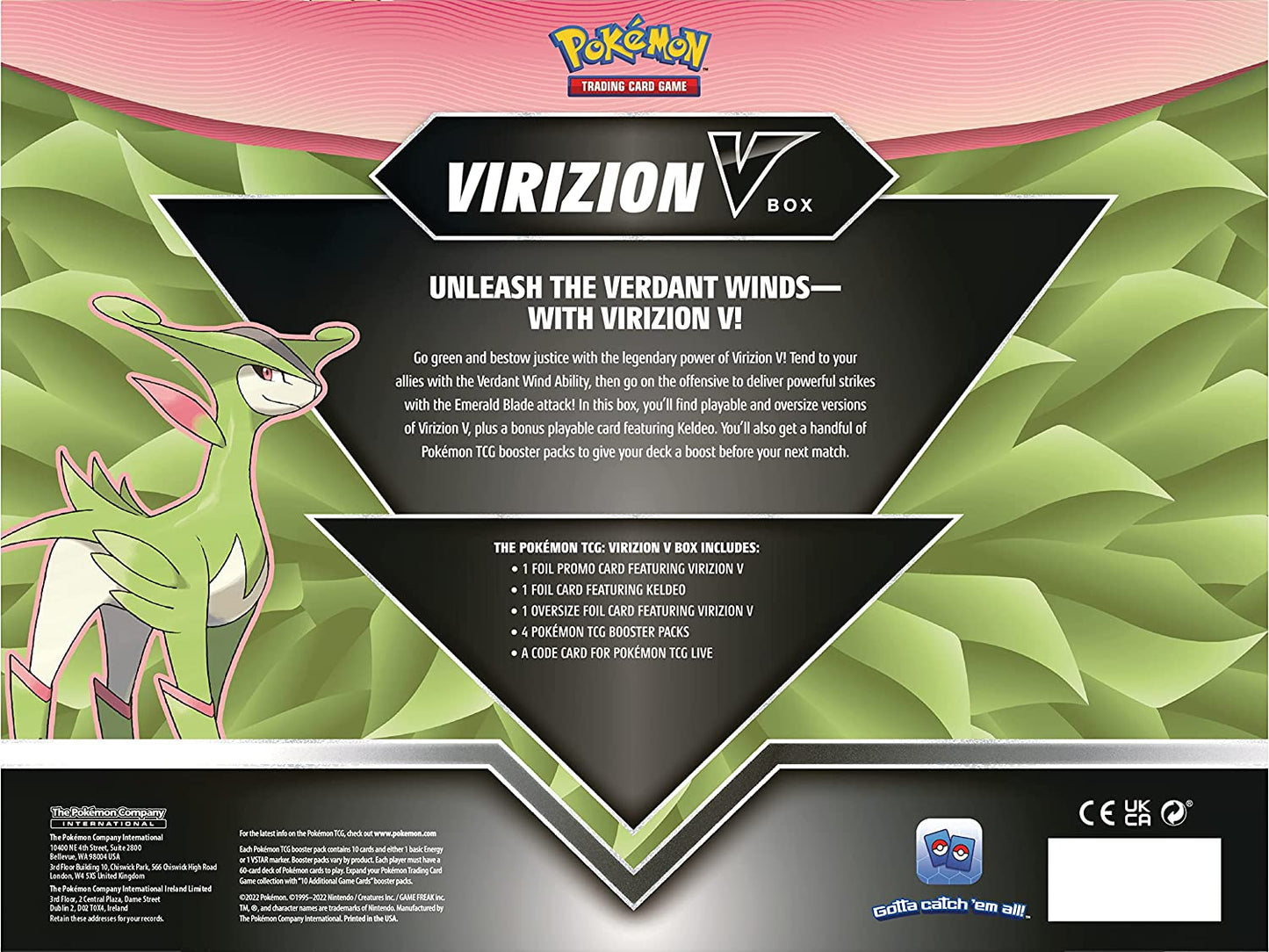 Pokémon TCG - Sword & Shield - Virizion V Collection Box