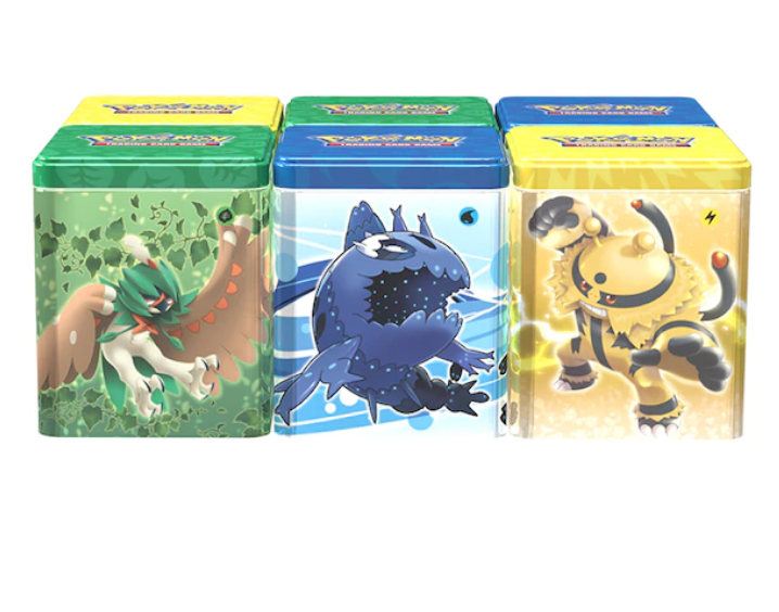 Pokémon TCG - Stacking Tin (Grass, Water, Lighting)
